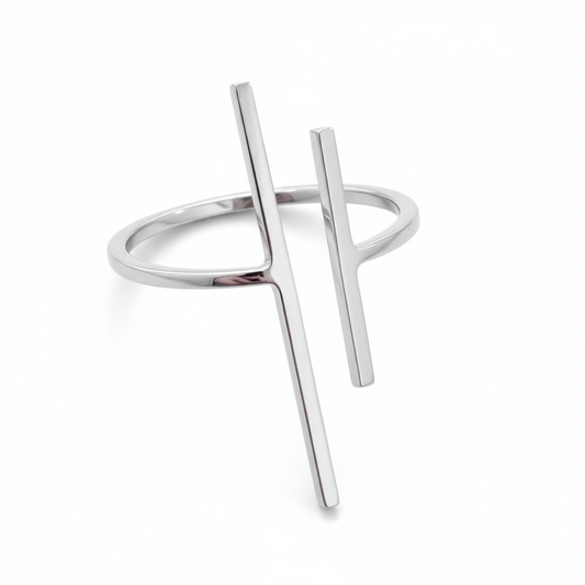 Silver Lines 925 - Δαχτυλίδι Ασήμι Μινιμαλιστικό